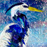 Great Blue Heron Tile Mural mosaic, High Quality (won't fade), Indoor or Outdoor, Kitchen, Bath, Backsplash, Shower, Mosaic, Commercial & Residential