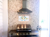 Crab & Shells Tile Mural, High Quality (won't fade), Indoor or Outdoor, Beach Wall Tiles, Backsplash, Shower, Mosaic
