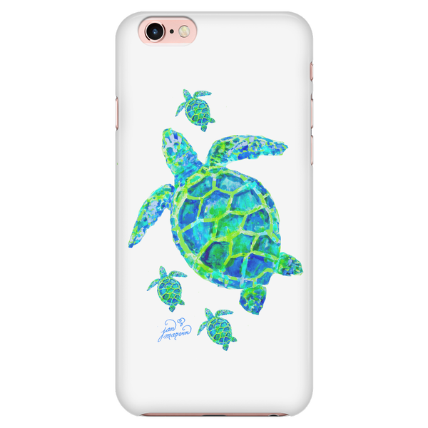 Turtle with babies iPhone 7/7s cell phone case – Jan Marvin Art Studio