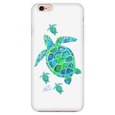 Turtle with babies iPhone 7/7s cell phone case
