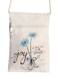 Joy of the Lord Small Cell Phone Crossbody Cotton Purse