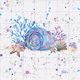 Custom Shell and Coral Tile Mural, High Quality (will not fade), Indoor or Outdoor, Beach Wall Tiles, Backsplash, Shower