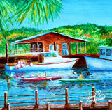 Shem Creek Tile Mural, High Quality (won't fade), Indoor or Outdoor, Beach Wall Tiles, Backsplash, Shower, Mosaic