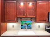Shem Creek Tile Mural, High Quality (won't fade), Indoor or Outdoor, Beach Wall Tiles, Backsplash, Shower, Mosaic
