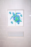 Turtle With Babies Tile Mural, High Quality (won't fade), Indoor or Outdoor, Beach Wall Tiles, Backsplash, Shower