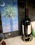 Palm Tree at Night Tile Mural, High Quality (won't fade), Indoor or Outdoor, Kitchen, Bath, Backsplash, Shower, Mosaic, Commercial & Residential