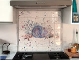Custom Shell and Coral Tile Mural, High Quality (will not fade), Indoor or Outdoor, Beach Wall Tiles, Backsplash, Shower