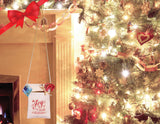 Christmas Cell Phone Purse w/Joy to the World bible verse, Cotton Canvas w/Zipper & rope strap
