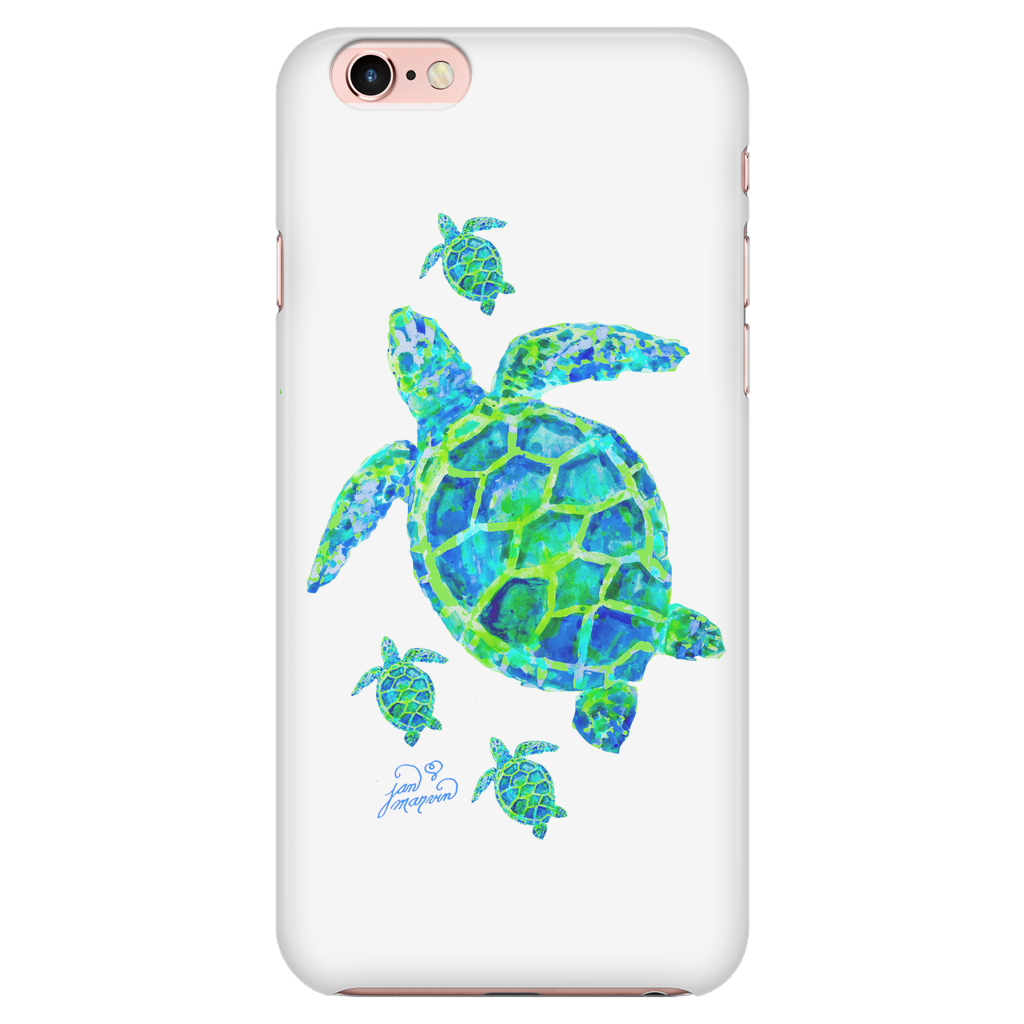 Turtle with babies iPhone 7/7s cell phone case – Jan Marvin Art Studio Turtle with babies iPhone 7/7s cell phone case – Jan Marvin Art Studio