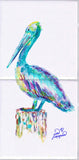 Pelican Only Tile Mural, High Quality (won't fade), Indoor or Outdoor, Beach Wall Tiles, Backsplash, Shower, Mosaic