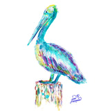 Pelican Only Tile Mural, High Quality (won't fade), Indoor or Outdoor, Beach Wall Tiles, Backsplash, Shower, Mosaic
